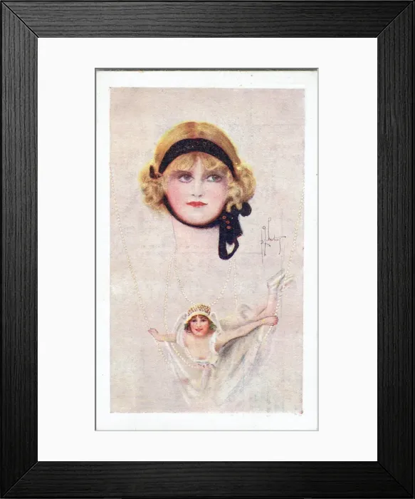 Framed Print : The Pearl Girl by Basil Hood