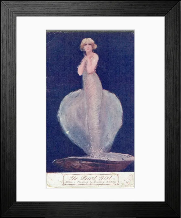 Framed Print : The Pearl Girl by Basil Hood