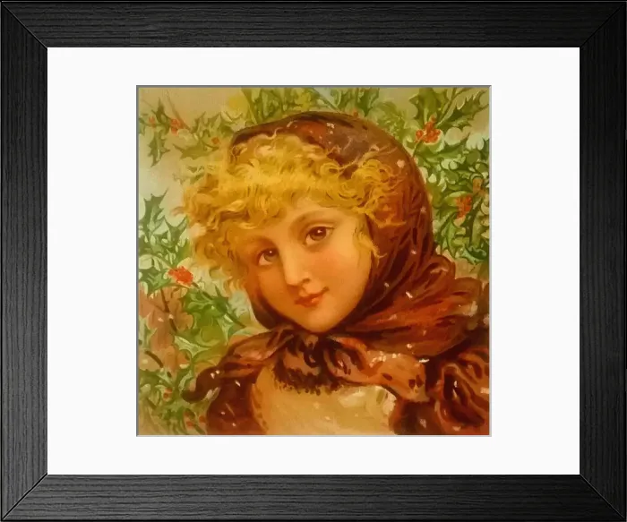 Framed Print : Girl with red headscarf Framed Print : Girl with red headscarf