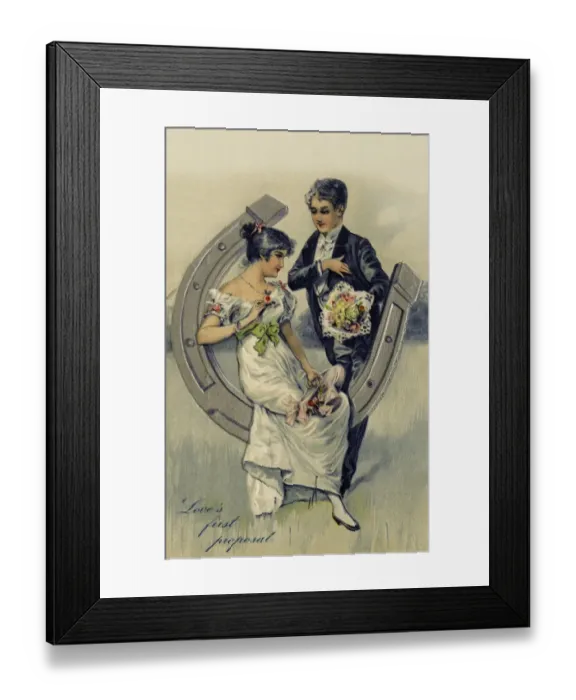 Framed Print : Loves first proposal Framed Print : Loves first proposal
