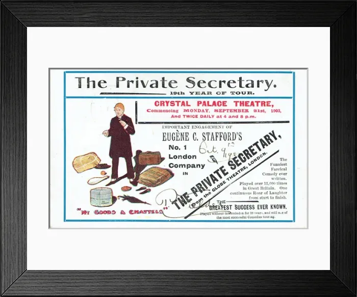 Framed Print : The Private Secretary by Charles Hawtrey Framed Print : The Private Secretary by Charles Hawtrey