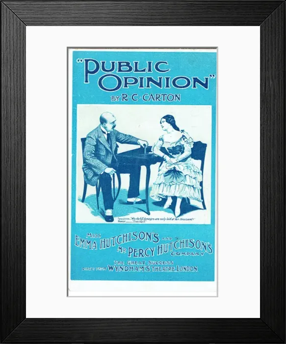 Framed Print : Public Opinion by R C Carton Framed Print : Public Opinion by R C Carton
