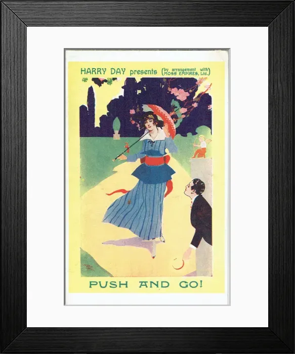 Framed Print : Push and Go revue by Albert de Courbille & F W Mark Framed Print : Push and Go revue by Albert de Courbille & F W Mark