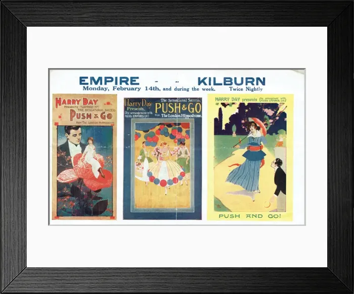 Framed Print : Push and Go revue by Albert de Courbille & F W Mark Framed Print : Push and Go revue by Albert de Courbille & F W Mark