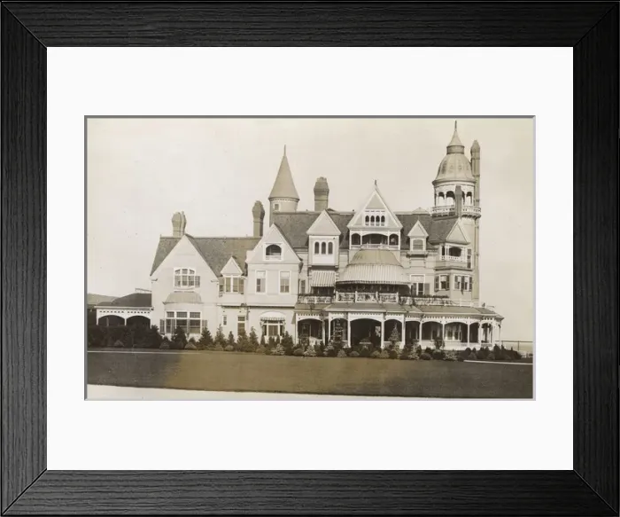 Framed Print : Large coastal mansion, hotel or villa, USA Framed Print : Large coastal mansion, hotel or villa, USA