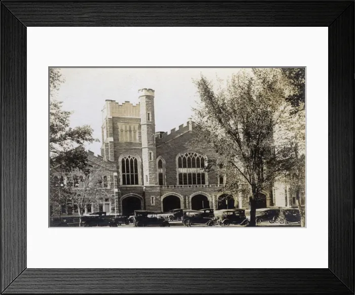 Framed Print : North American school or college building, USA Framed Print : North American school or college building, USA