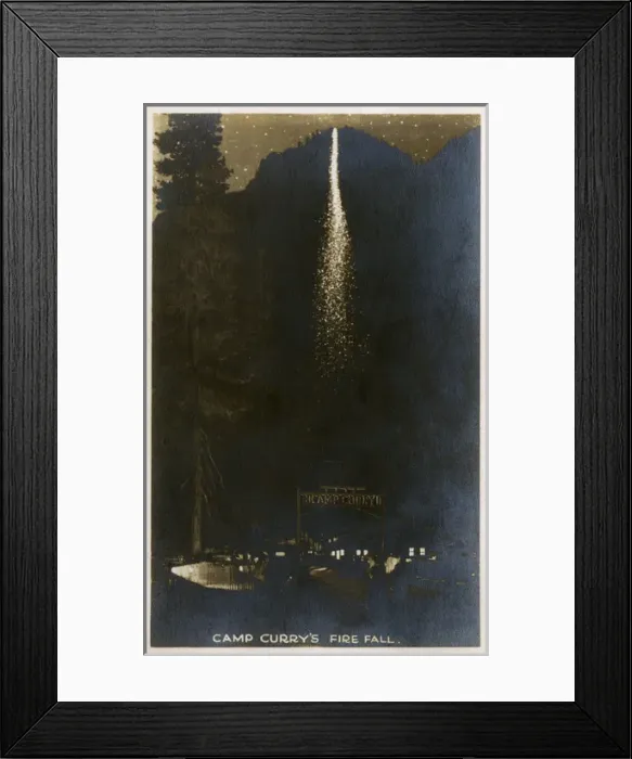 Framed Print : Camp Curry Firefall, Yosemite National Park, USA Framed Print : Camp Curry Firefall, Yosemite National Park, USA