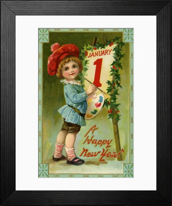 Framed Print : New Year greeting Framed Print : New Year greeting