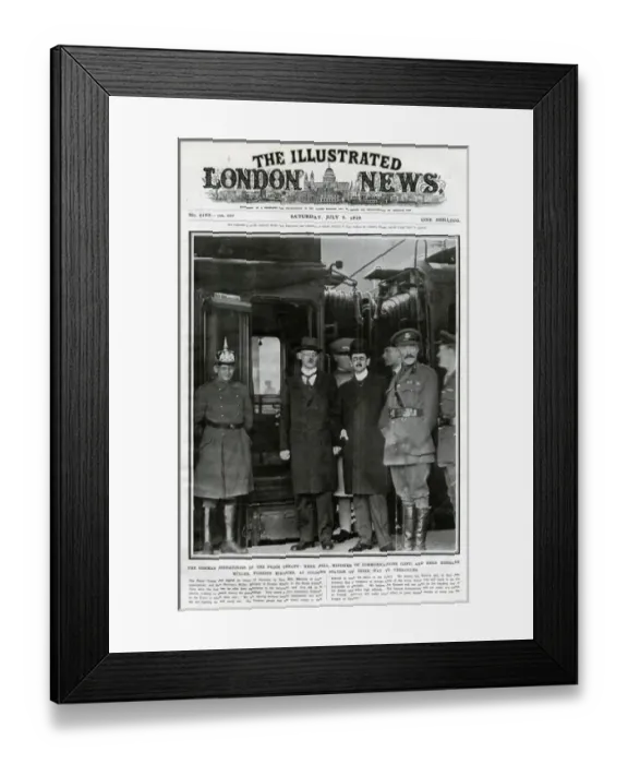 Framed Print : Peace Treaty 1919 Framed Print : Peace Treaty 1919