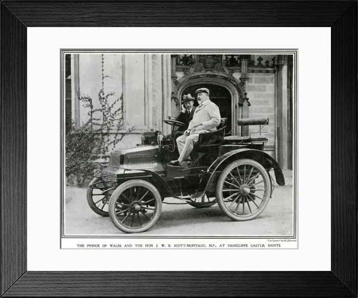 Framed Print : Prince of Wales & John Douglas-Scott-Montagu 1900 Framed Print : Prince of Wales & John Douglas-Scott-Montagu 1900