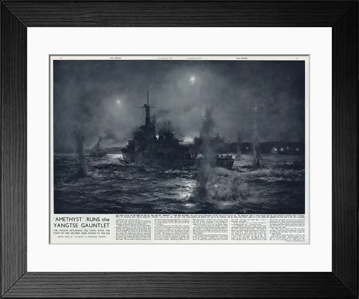 Framed Print : Amethyst Runs the Yangtse Gauntlet Framed Print : Amethyst Runs the Yangtse Gauntlet