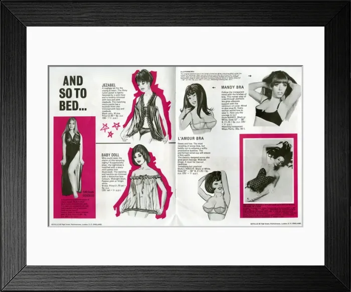 Framed Print : Estelle Lingerie Glamour Wear Framed Print : Estelle Lingerie Glamour Wear