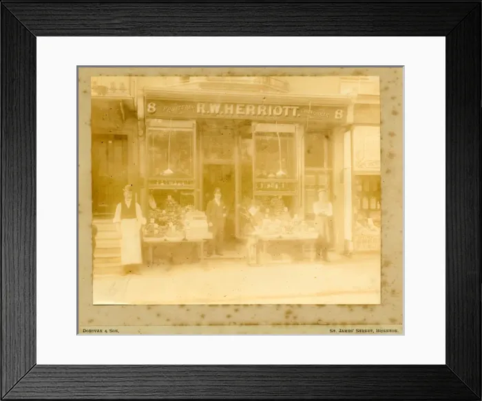 Framed Print : R W Herriott, Greengrocer Fruiterer, Marine Parade, Brighton Framed Print : R W Herriott, Greengrocer Fruiterer, Marine Parade, Brighton