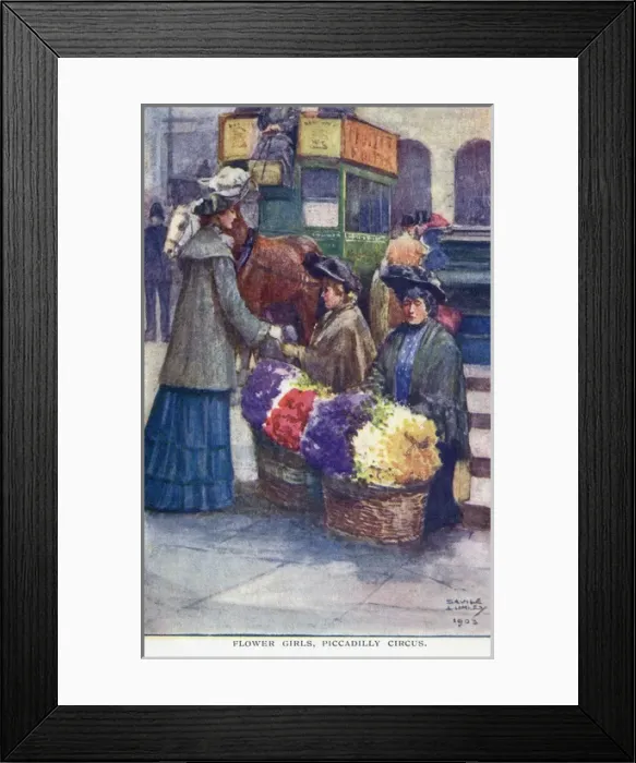 Framed Print : Flower girls Framed Print : Flower girls