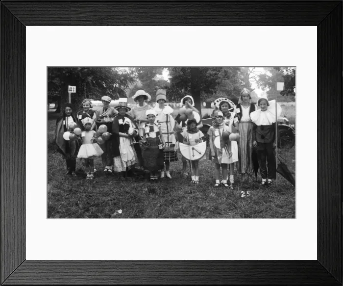 Framed Print : Children in Fancy Dress at a carnival or fete Framed Print : Children in Fancy Dress at a carnival or fete