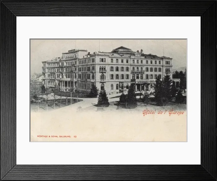 Framed Print : Hotel de l Europe, Salzburg, Austria Framed Print : Hotel de l Europe, Salzburg, Austria