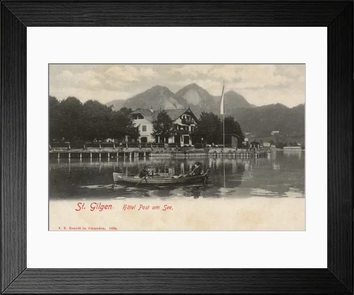 Framed Print : Hotel Post am See, St Gilgen, Salzburg, Austria Framed Print : Hotel Post am See, St Gilgen, Salzburg, Austria