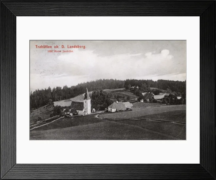 Framed Print : View of Trahutten, Deutschlandsberg, Austria Framed Print : View of Trahutten, Deutschlandsberg, Austria