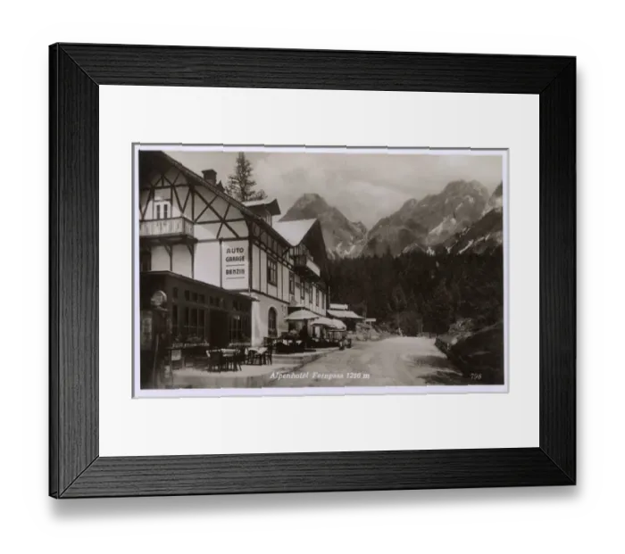 Framed Print : Alpenhotel, Fern Pass, Tyrol, Austria Framed Print : Alpenhotel, Fern Pass, Tyrol, Austria