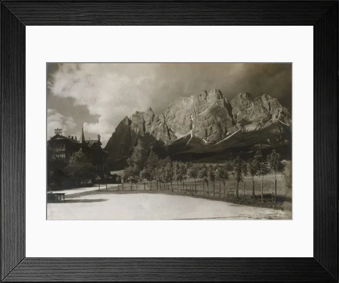 Framed Print : Hotel Bellevue, Cortina, Austria Framed Print : Hotel Bellevue, Cortina, Austria