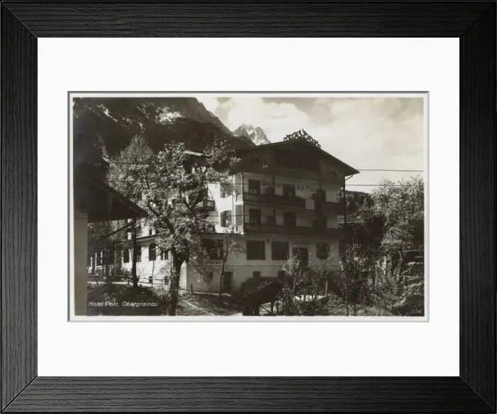 Framed Print : Hotel Post, Obergrainau, Bavaria, Germany Framed Print : Hotel Post, Obergrainau, Bavaria, Germany
