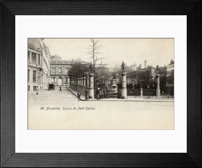 Framed Print : Square du Petit Sablon, Brussels, Belgium Framed Print : Square du Petit Sablon, Brussels, Belgium