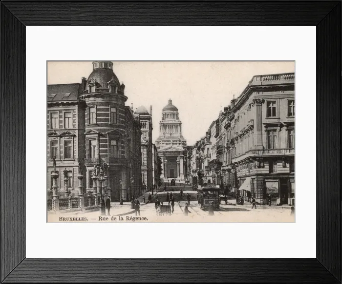 Framed Print : Rue de la Regence, Brussels, Belgium Framed Print : Rue de la Regence, Brussels, Belgium
