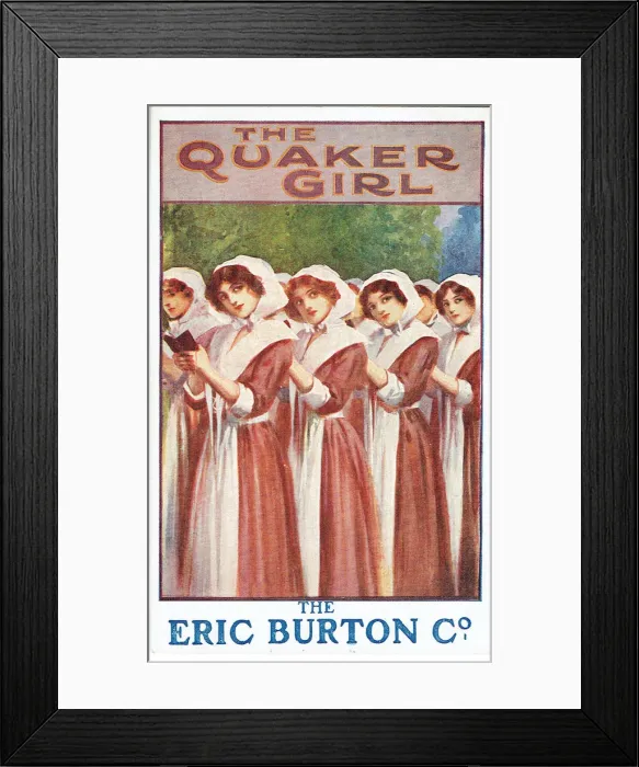 Framed Print : The Quaker Girl by James T Tanner Framed Print : The Quaker Girl by James T Tanner