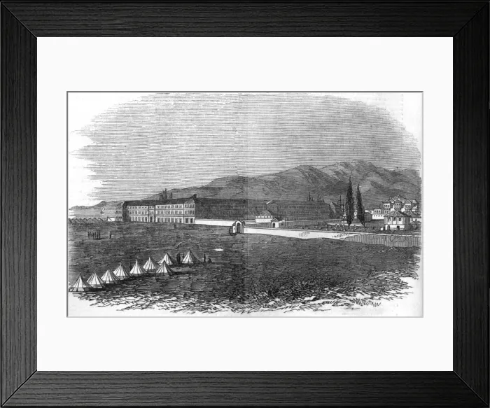Framed Print : The British Hospital at Smyrna Framed Print : The British Hospital at Smyrna