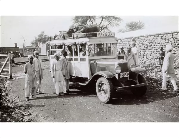 Bus service, Khewra, Punjab, British India