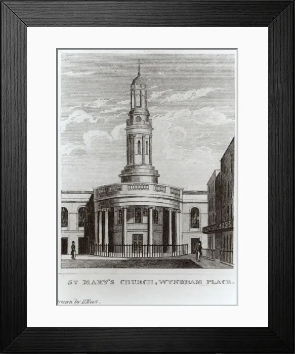 Framed Print : St Marys Church, Wyndham Place, London Framed Print : St Marys Church, Wyndham Place, London