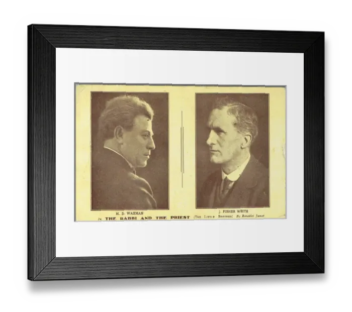 Framed Print : The Rabbi and the Priest by Benedict James Framed Print : The Rabbi and the Priest by Benedict James