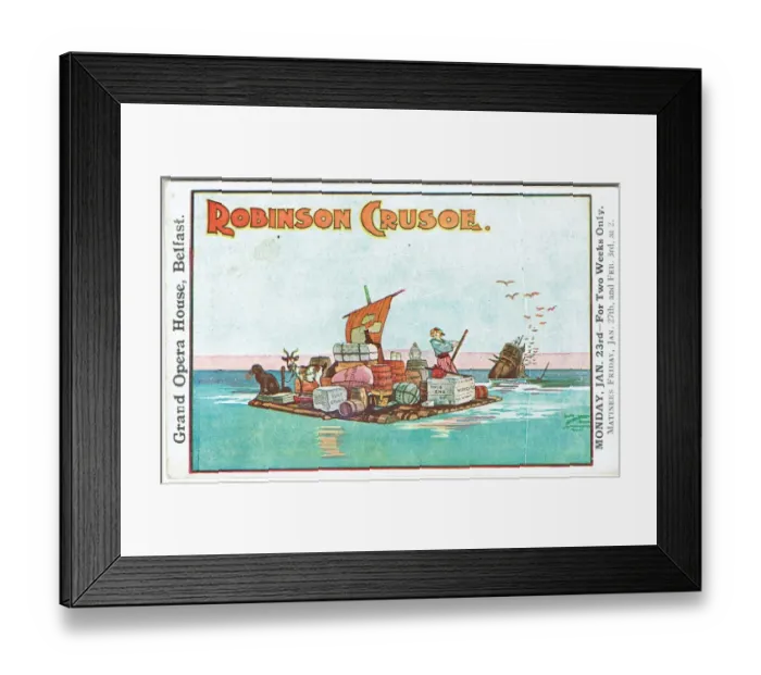 Framed Print : Robinson Crusoe Framed Print : Robinson Crusoe