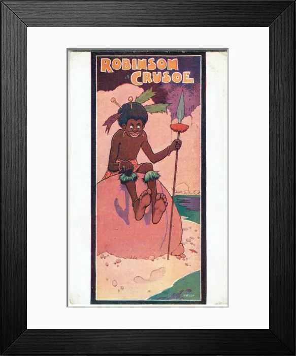 Framed Print : Robinson Crusoe by Fred Fredericks and Percy Ford Framed Print : Robinson Crusoe by Fred Fredericks and Percy Ford