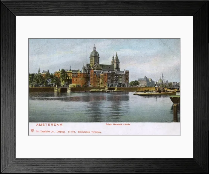Framed Print : Prince Hendrik Quay, Amsterdam, Netherlands Framed Print : Prince Hendrik Quay, Amsterdam, Netherlands