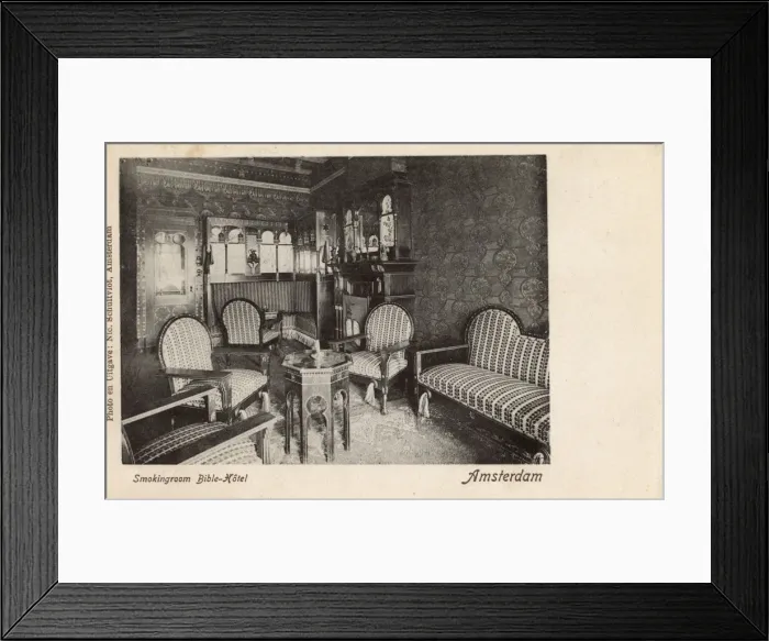 Framed Print : Smoking Room, Bible Hotel, Amsterdam, Netherlands Framed Print : Smoking Room, Bible Hotel, Amsterdam, Netherlands