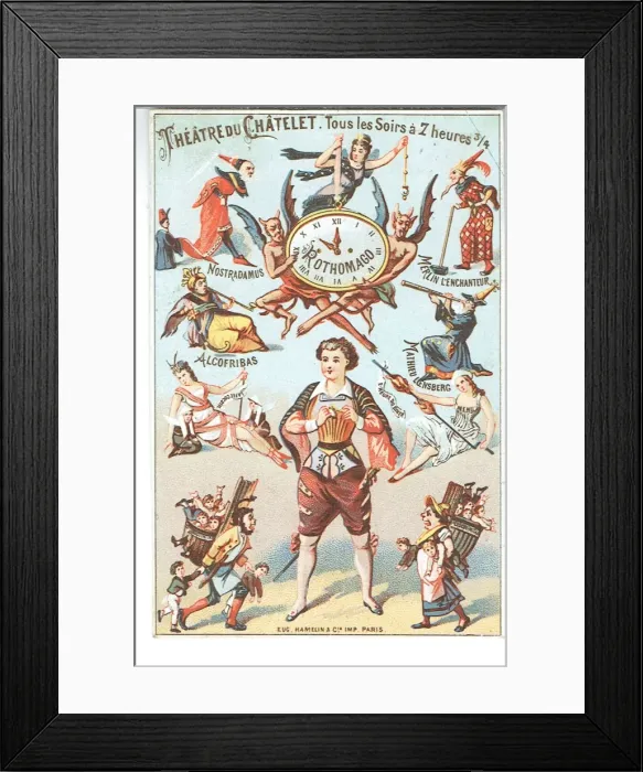 Framed Print : Rothomago. Promotional flyer for Rothomago, a fairy tale fantasy in twenty-five paintings Framed Print : Rothomago. Promotional flyer for Rothomago, a fairy tale fantasy in twenty-five paintings