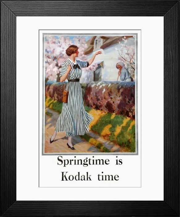 Framed Print : Poster, Springtime is Kodak Time Framed Print : Poster, Springtime is Kodak Time