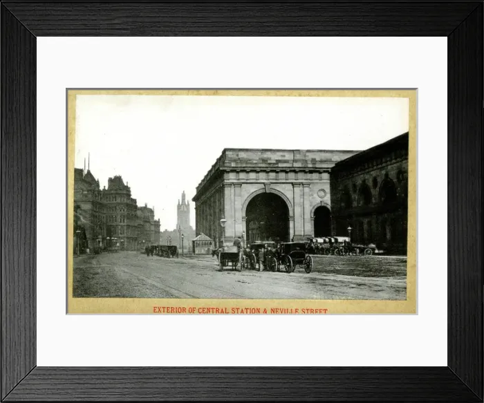Framed Print : Newcastle Upon Tyne - Central Station and Neville Street Framed Print : Newcastle Upon Tyne - Central Station and Neville Street