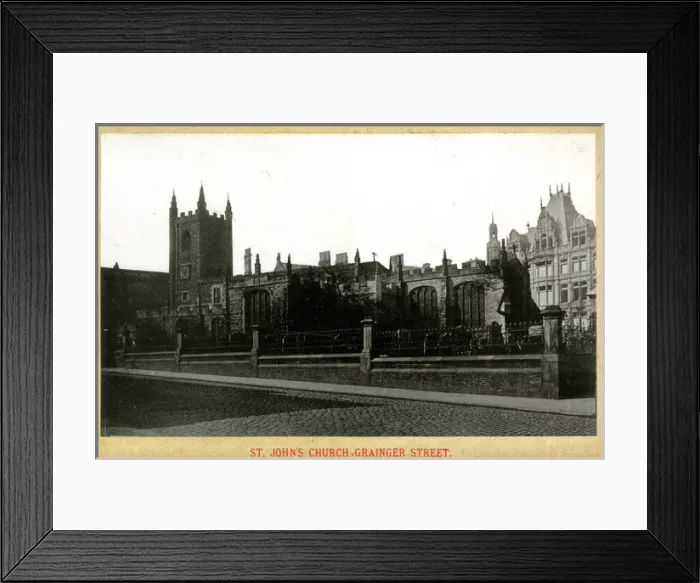 Framed Print : Newcastle Upon Tyne - St Johns Church, Grainger Street Framed Print : Newcastle Upon Tyne - St Johns Church, Grainger Street
