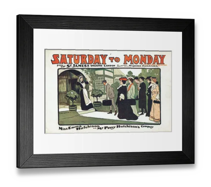 Framed Print : Saturday to Monday by Frederick Fenn and Richard Pryce Framed Print : Saturday to Monday by Frederick Fenn and Richard Pryce