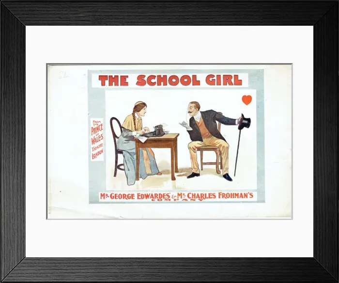 Framed Print : The School Girl by Henry Hamilton and Paul M Potter Framed Print : The School Girl by Henry Hamilton and Paul M Potter