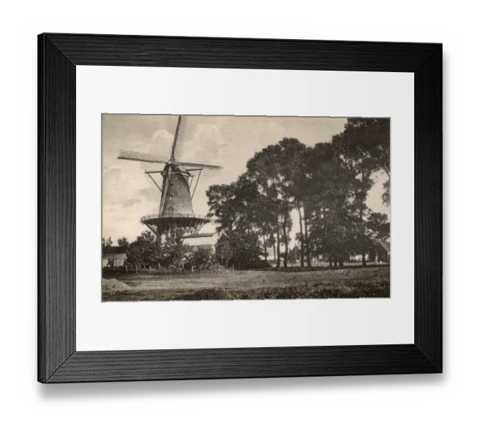 Framed Print : Windmill with platform, Sluis, Netherlands Framed Print : Windmill with platform, Sluis, Netherlands