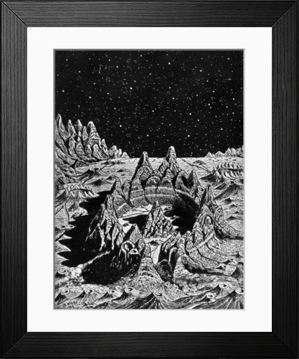 Framed Print : Lunar Landscape 1911 Framed Print : Lunar Landscape 1911