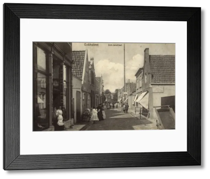 Framed Print : Sint Janstraat, Enkhuizen, North Holland, Netherlands Framed Print : Sint Janstraat, Enkhuizen, North Holland, Netherlands