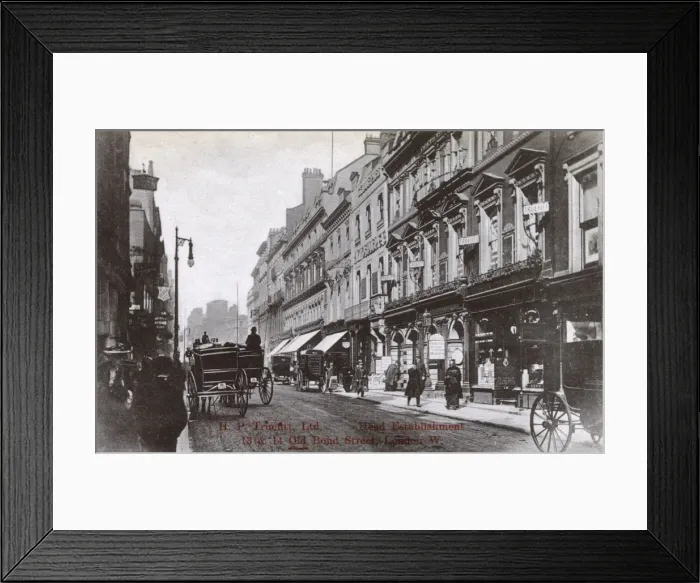 Framed Print : H P Truefitt Ltd, hairdressers, Old Bond Street, London W Framed Print : H P Truefitt Ltd, hairdressers, Old Bond Street, London W