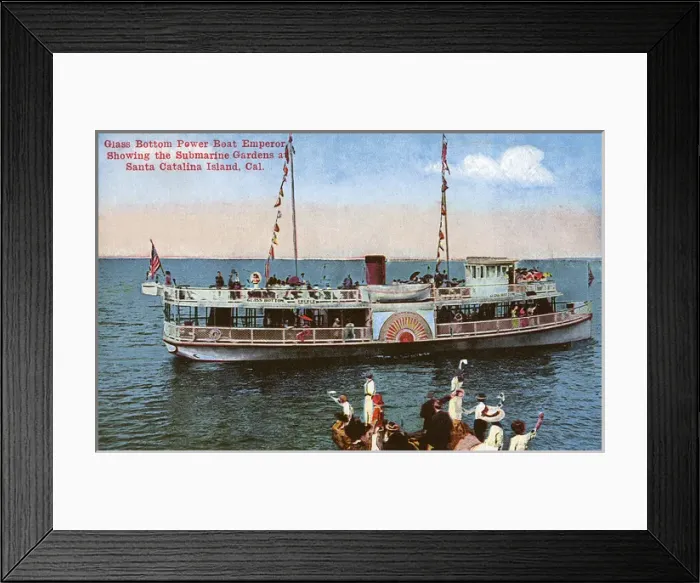 Framed Print : Emperor power boat, Santa Catalina Island, California, USA Framed Print : Emperor power boat, Santa Catalina Island, California, USA