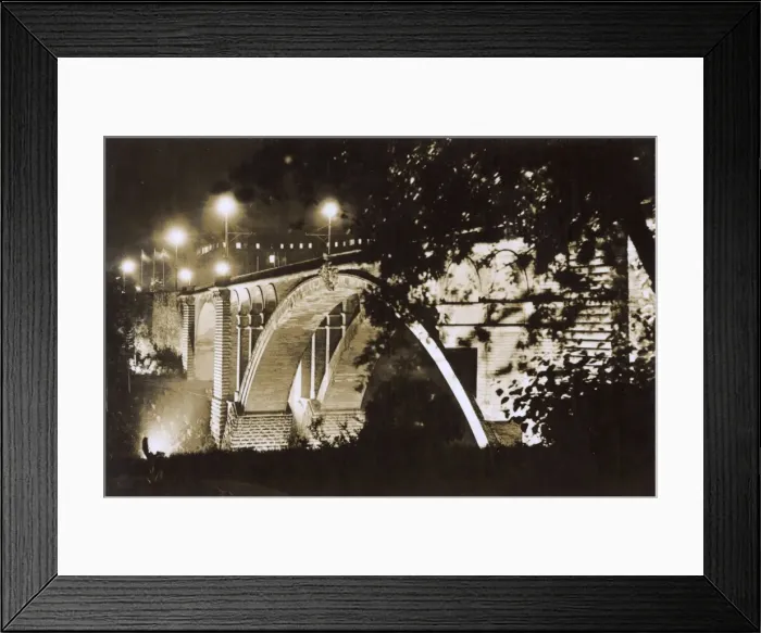 Framed Print : Adolphe Bridge by night, Luxembourg City, Luxembourg Framed Print : Adolphe Bridge by night, Luxembourg City, Luxembourg