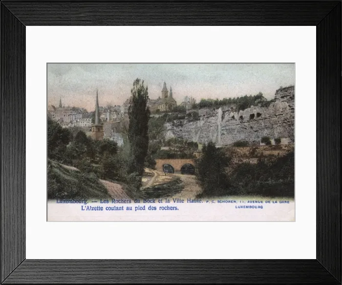 Framed Print : The Bock fortifications, Luxembourg City, Luxembourg Framed Print : The Bock fortifications, Luxembourg City, Luxembourg