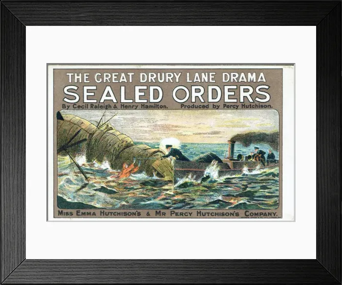 Framed Print : Sealed Orders by Cecil Raleigh and Henry Hamilton Framed Print : Sealed Orders by Cecil Raleigh and Henry Hamilton